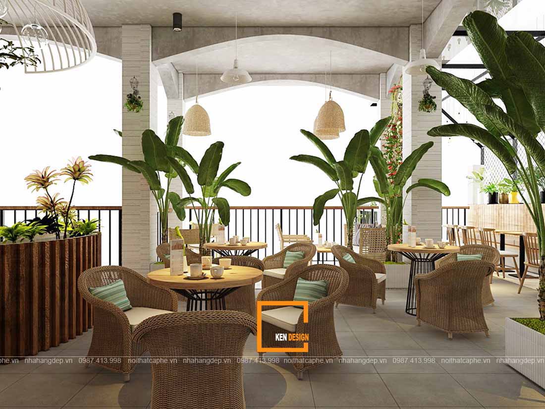 Thiết kế quán cafe diện tích trên 200 m2